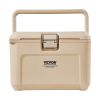 Portable Cooler 16.5 QT Insulated Hard Cooler 23 Can Capacity with Cup Holder