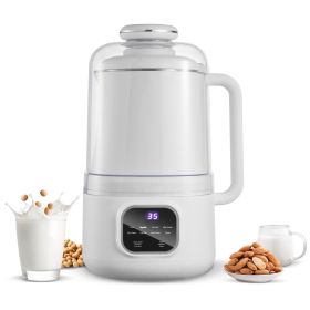 8-in-1 Nut Milk Maker, 34 oz Soy Milk Maker with 200W Blending, for Homemade Oat, Nut, Soy, Juice, Milkshake, Rice Cereal