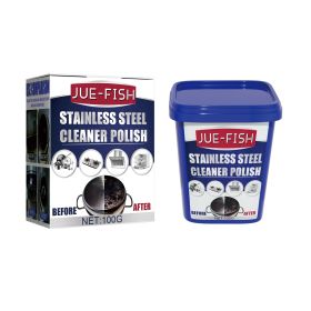 Jue-Fish Stainless Steel Cleaning Cream, Kitchen Decontaminant Pot Rust, Pot Bottom, Stove Top Black Scale Cleaning Cream