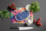 NEW Colorful Blueberries Glass Cutting Board Decorative Tempered Glass Kitchen Cutting and Serving Board Large Size Chopping Board