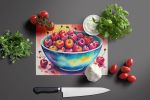 NEW Colorful Cherries Glass Cutting Board Decorative Tempered Glass Kitchen Cutting and Serving Board Large Size Chopping Board