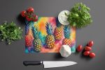 NEW Colorful Pineapples Glass Cutting Board Decorative Tempered Glass Kitchen Cutting and Serving Board Large Size Chopping Board