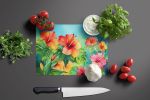 NEW Hawaii Hawaiian Hibiscus in Watercolor Glass Cutting Board Decorative Tempered Glass Kitchen Cutting and Serving Board Large Size Chopping Board