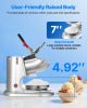 Commercial Ice Crusher 220LBS/H Electric Snow Cone Maker Shaved Ice Silver